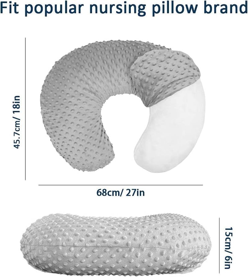 iEvolve Minky Nursing Pillow Cover Breast Feeding Pillow Cover Slipcover U Shape for Baby Boy Girl,Cover Only(Butterfly) - Image 5